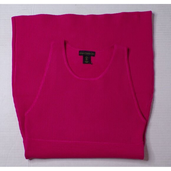 🆕 HOUSE OF HARLOW 1960 Knit Mini Dress Large Pink - Picture 10 of 11